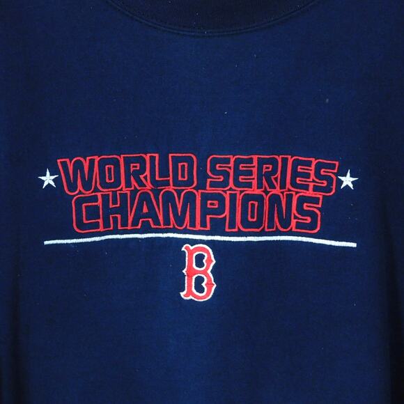 Vintage Boston Red Sox World Series Champions Sweatshirt Size XL Embroidered Y2K - Picture 4 of 5